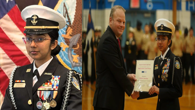 At 17, Indian-American student leads nearly 300 US Navy cadets before school; now she is closer to becoming an officer