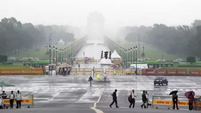 Delhi records 38.5°C, below seasonal average; IMD predicts rain, gusty winds on Monday | Delhi News