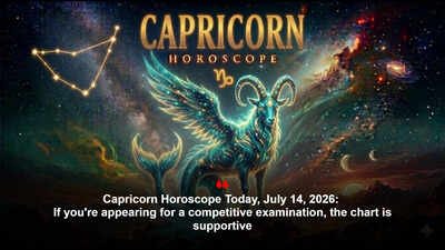 Capricorn Horoscope Today, July 14, 2026: If you’re appearing for a competitive examination, the chart is supportive