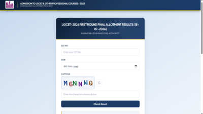 KCET counselling 2026: Round 1 final seat allotment result out; direct link to download here