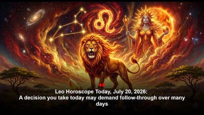 Leo Horoscope Today, July 20, 2026: A decision you take today may demand follow-through over many days