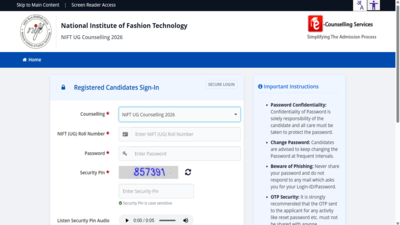 NIFT round 3 seat allotment result 2026 out at nift.admissions.nic.in: Direct link to download here