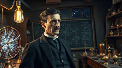 Quote of the day by Nikola Tesla: “The present is theirs; the future, for which I really worked, is mine” |