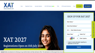 XAT 2027 registration begins at xatonline.in, city intimation slips to be released by August 5: Check direct link to apply